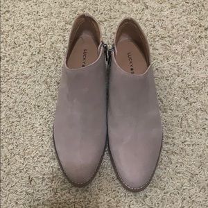 NEW Lucky Brand Leather/Suede Booties